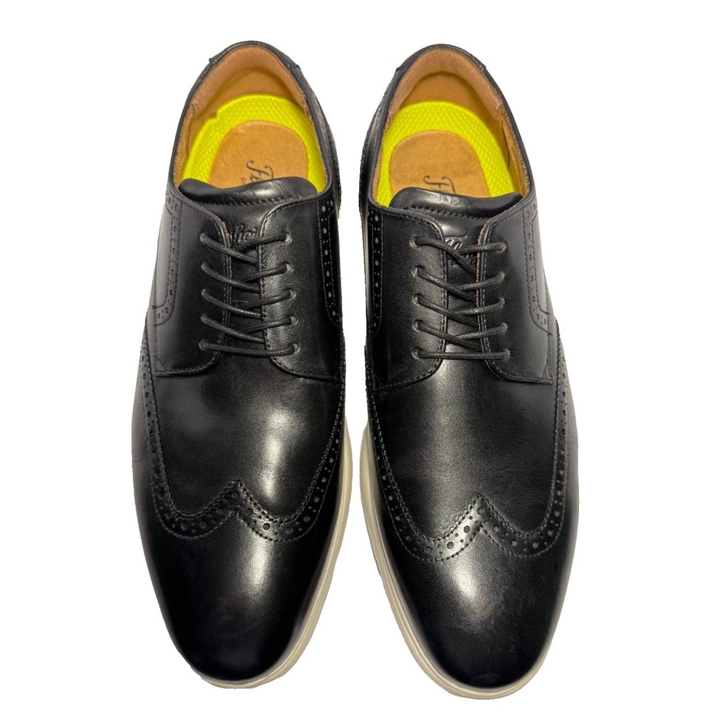 NEW Florsheim Dash Wingtip Oxford Dress Shoe | Black/White | Men's 10.5
